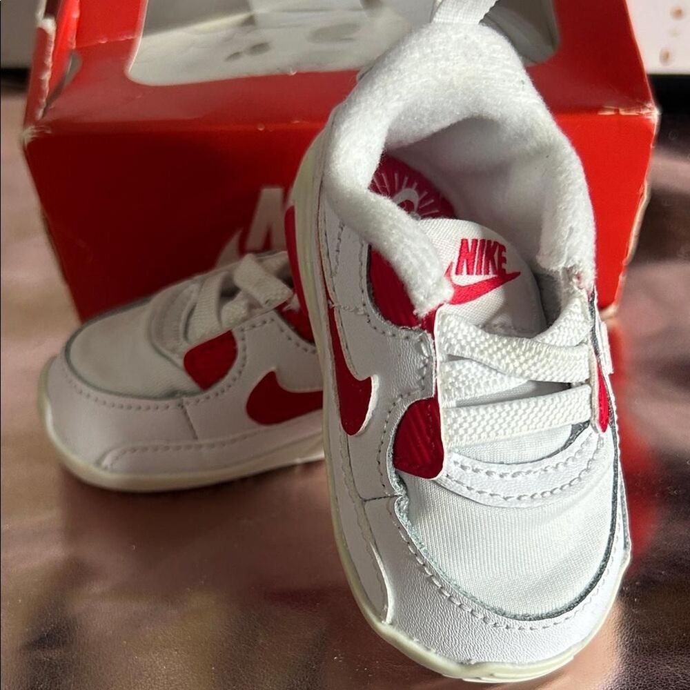 Nike White and Red Trainers